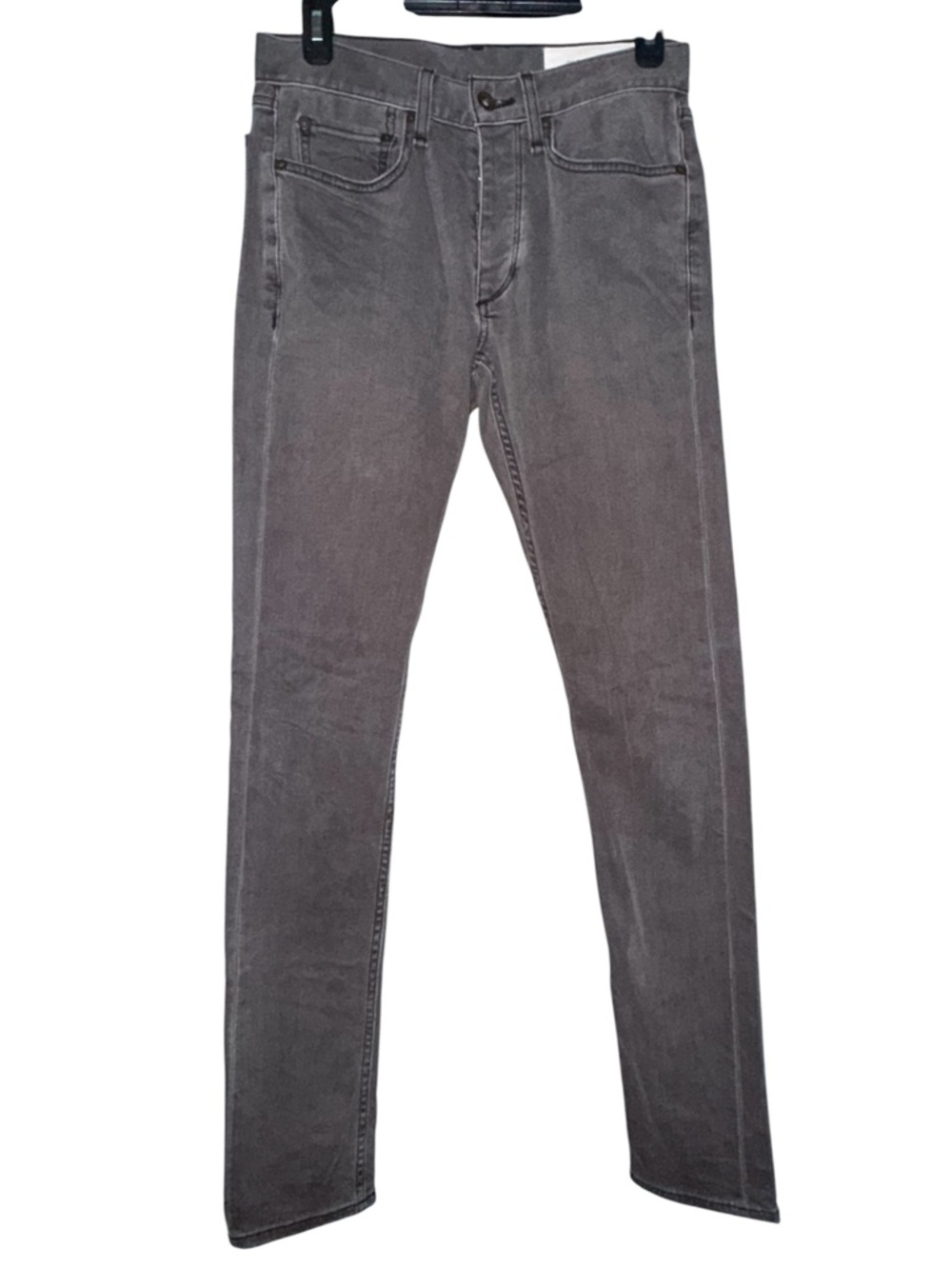 Rag & Bone Extra Slim Fit 1 Jeans Gray Wash Size 28 Button Fly Stretch Denim